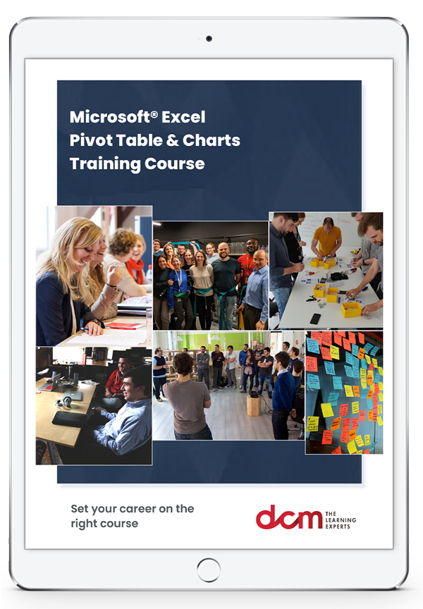 Get the Microsoft® Excel Pivot Table & Charts Training Course Brochure & 2024 Ireland Timetable Instantly