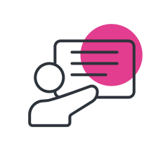 Guided by experts icon