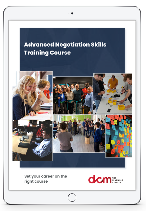 Get the Advanced Negotiation Skills Training Course Brochure & 2024 Cork Timetable Instantly