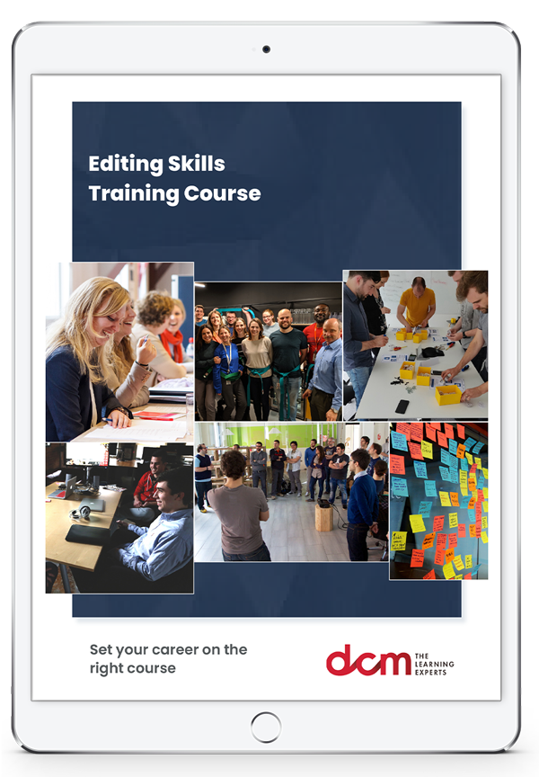 Get the Editing Skills Training Course Brochure & 2024 Down Timetable Instantly