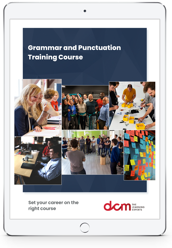Get the Grammar & Punctuation Training Course Brochure & 2024 Timetable Instantly