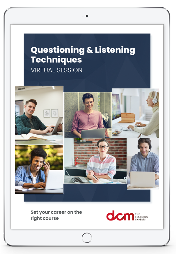Get the Questioning & Listening Techniques Bitesize Training Brochure & 2024 Timetable Instantly